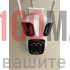 Hiseeu WSA18 4K 8MP WiFi Камера с Три Обектива и Панорамен Дисплей, IP66, Icsee